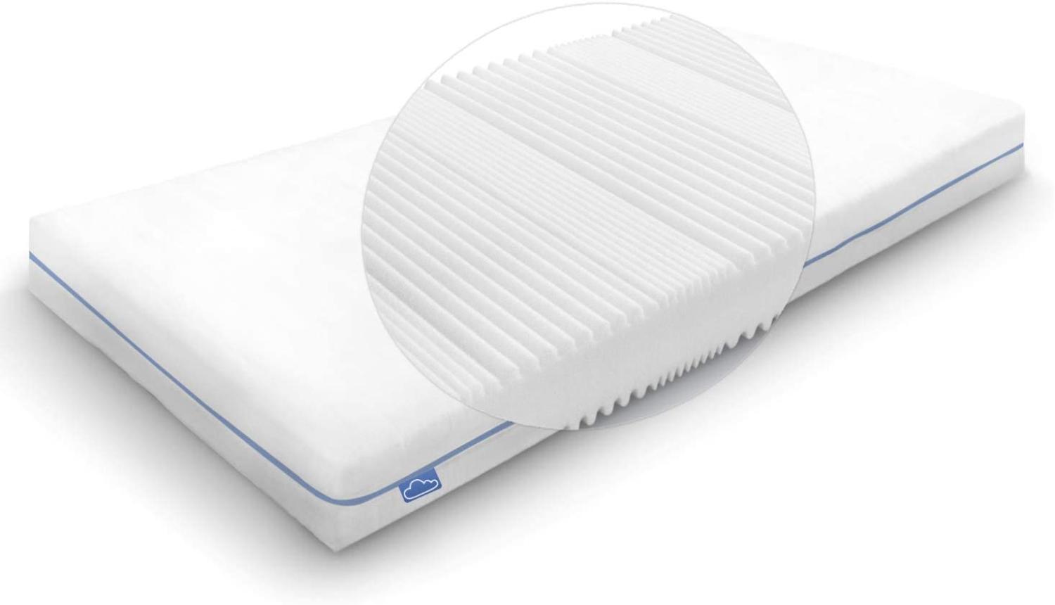 Wolkenwunder Wellflex Maxi 19 cm 7-Zonen-Schaum-Matratze mittel 90x200 cm Bild 1