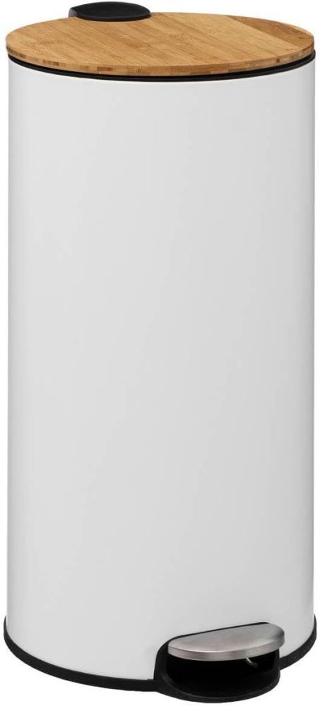 Mülleimer NATUREO, 30 L, Metall, weiß - 5five Simple Smart Bild 1