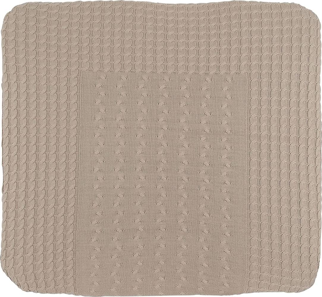 Baby's Only 137012 Wickelkissenbezug Zopf gestrickt, 75 x 85 cm, beige Bild 1