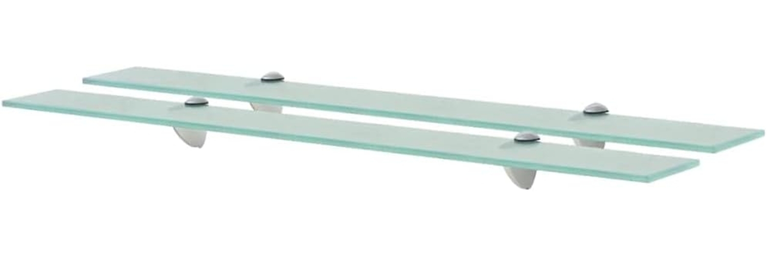 vidaXL Schwebende Regale 2 Stk. Glas 80x20 cm 8 mm [3051523] Bild 1