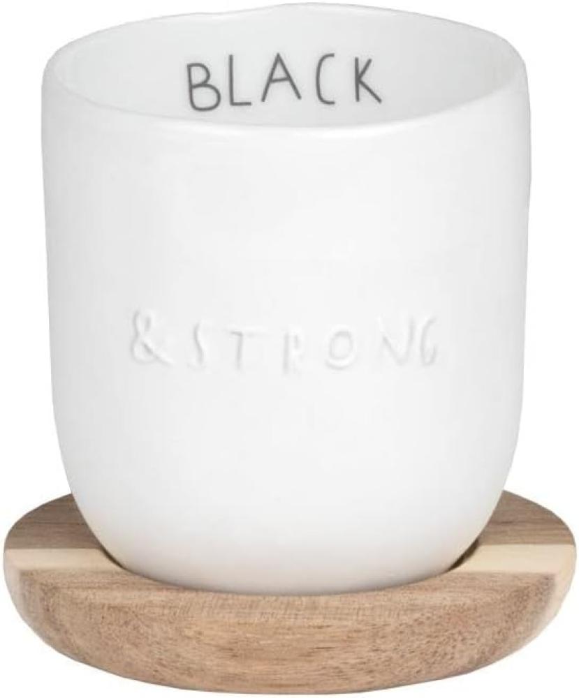 Dining Breakfast kleiner Becher "Black & Strong" 100 ml - Räder Design Bild 1