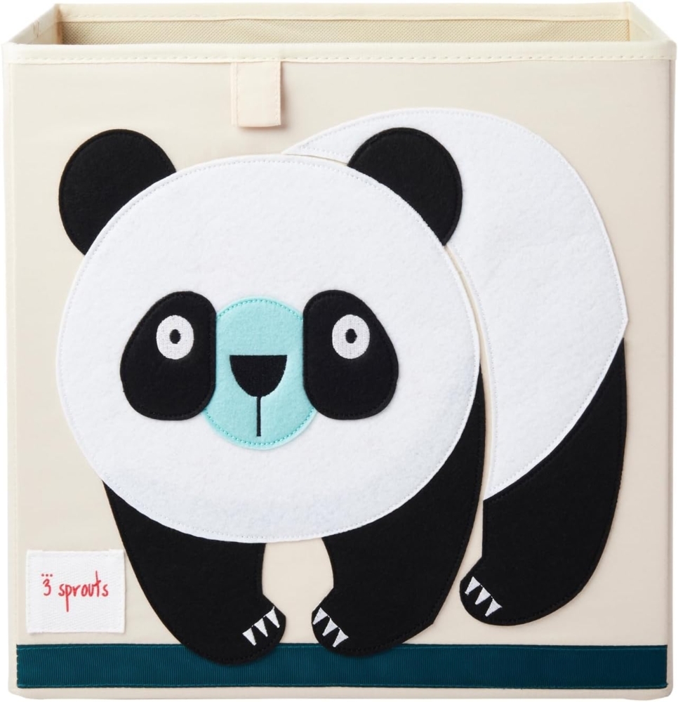 3 Sprouts Aufbewahrungsbox Panda, beige Bild 1