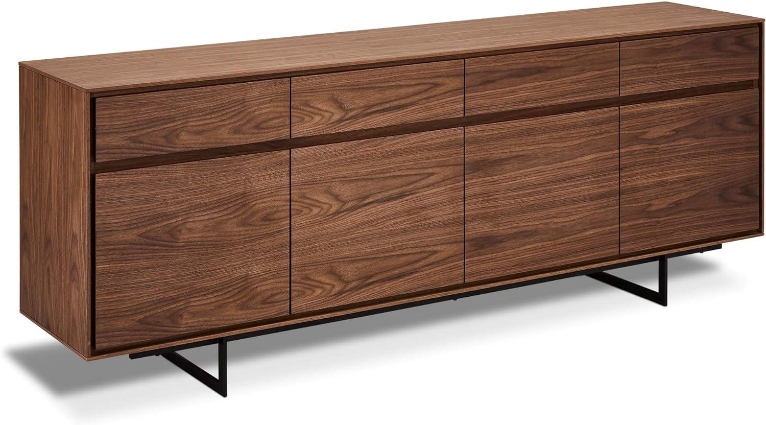 Sideboard Tokyo Nussbaum 4 Türen 205x45x82 cm Bild 1