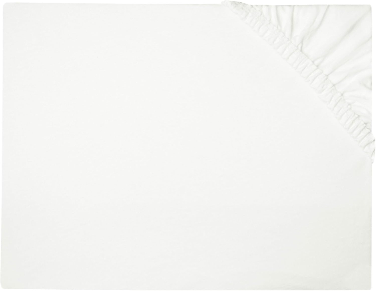 ZOLLNER Spannbettlaken, Jersey, Gummizug: rundum, 100x200 cm, 94% Baumwolle, 6% Elastan, vom Hotelwäschespezialisten Bild 1