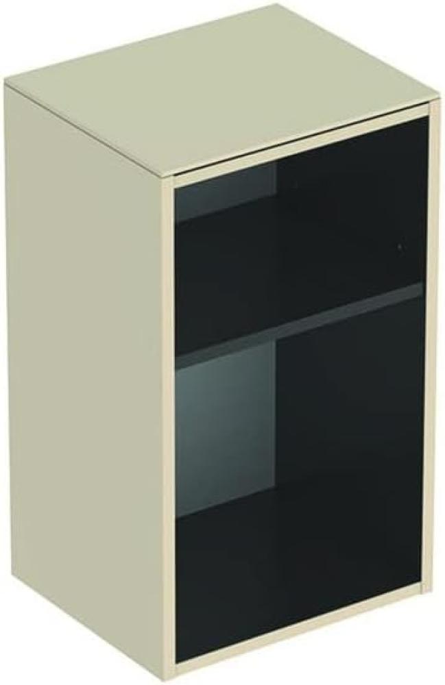 GEBERIT SMYLE SQUARE Badregal 36 cm breit, Beige/Anthrazit, 2 Fächer Bild 1