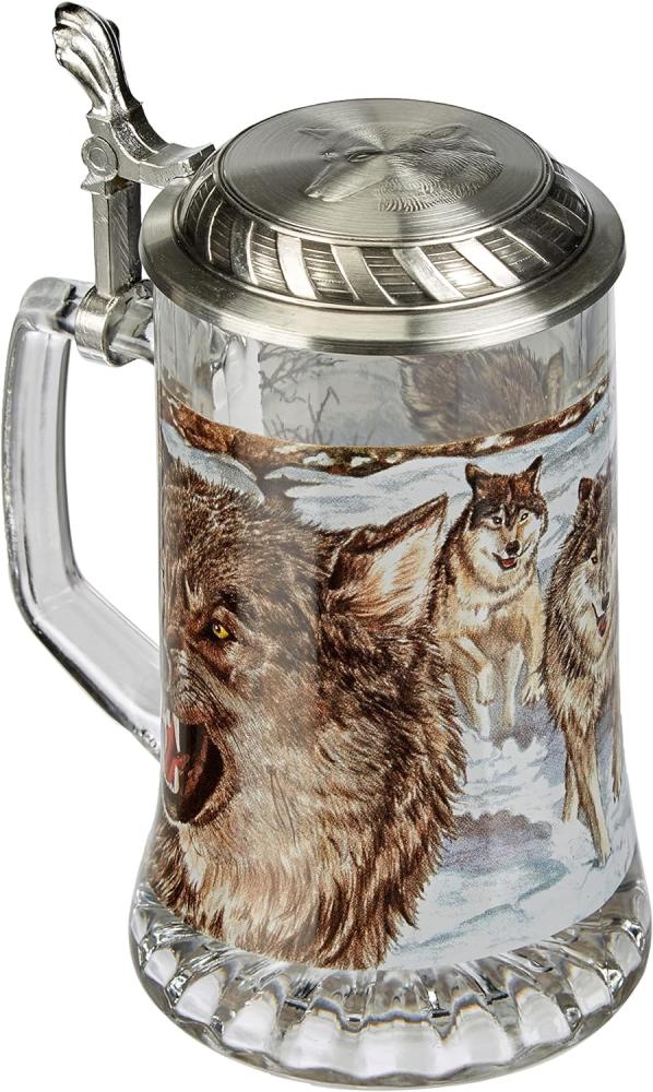 Artina 93340 Sternbodenseidel Wolf Druck, Glas Bild 1