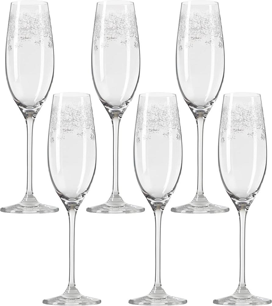 Leonardo Chateau Sektglas 6er Set, Proseccoglas, Champagnerglas, Edles Glas mit Gravur, 210 ml, 35302 Bild 1