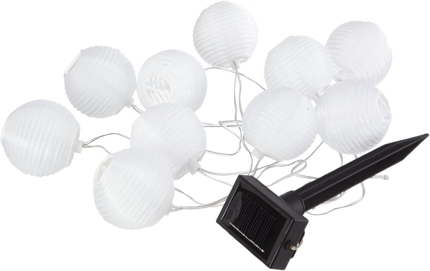LED-Solarlichterkette "Ball White",10teilig Bild 1