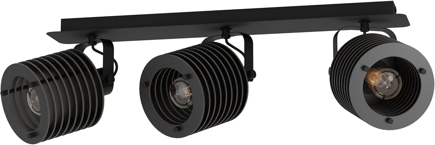 Eglo 900742 Spotleuchte SEGOVIA Stahl schwarz E27 3X40W L:57. 5cm H:18. 5cm dimmbar Bild 1