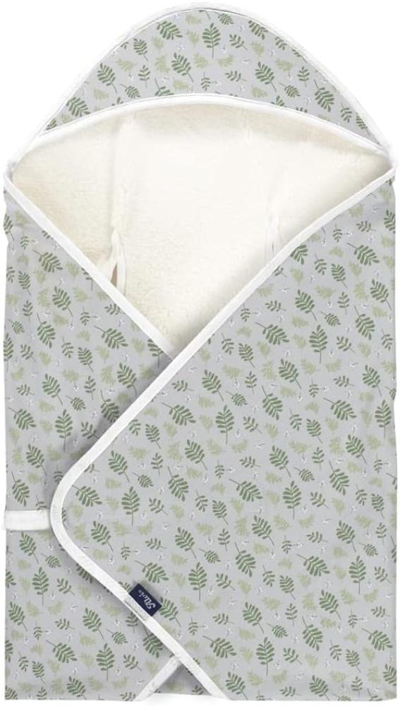 Alvi Reisedecke Organic Cotton Drifting Leaves 80x80 cm Bild 1