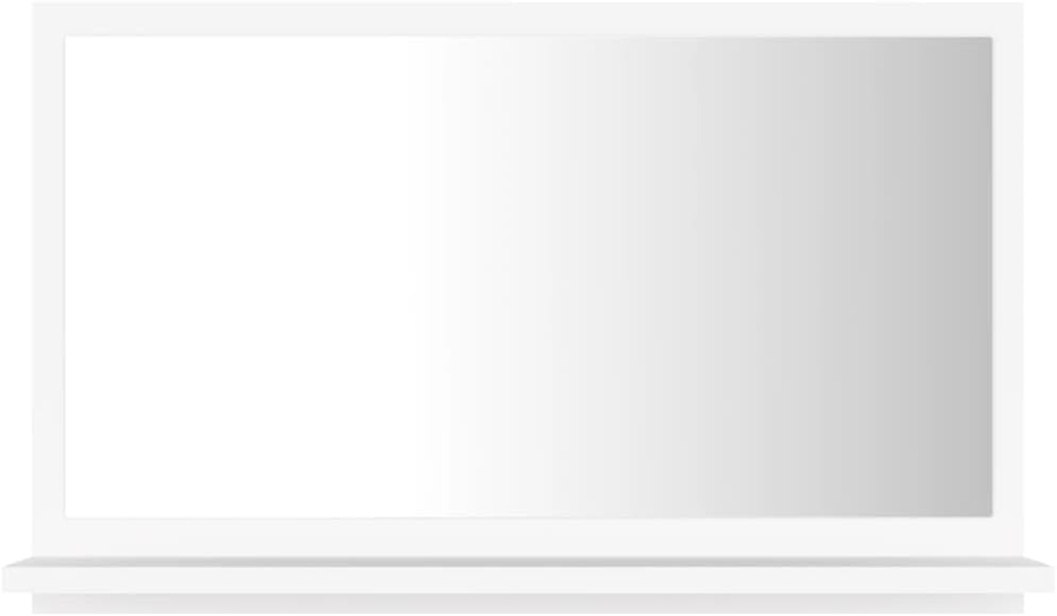 vidaXL Badspiegel Weiß 60x10,5x37 cm Holzwerkstoff 804562 Bild 1