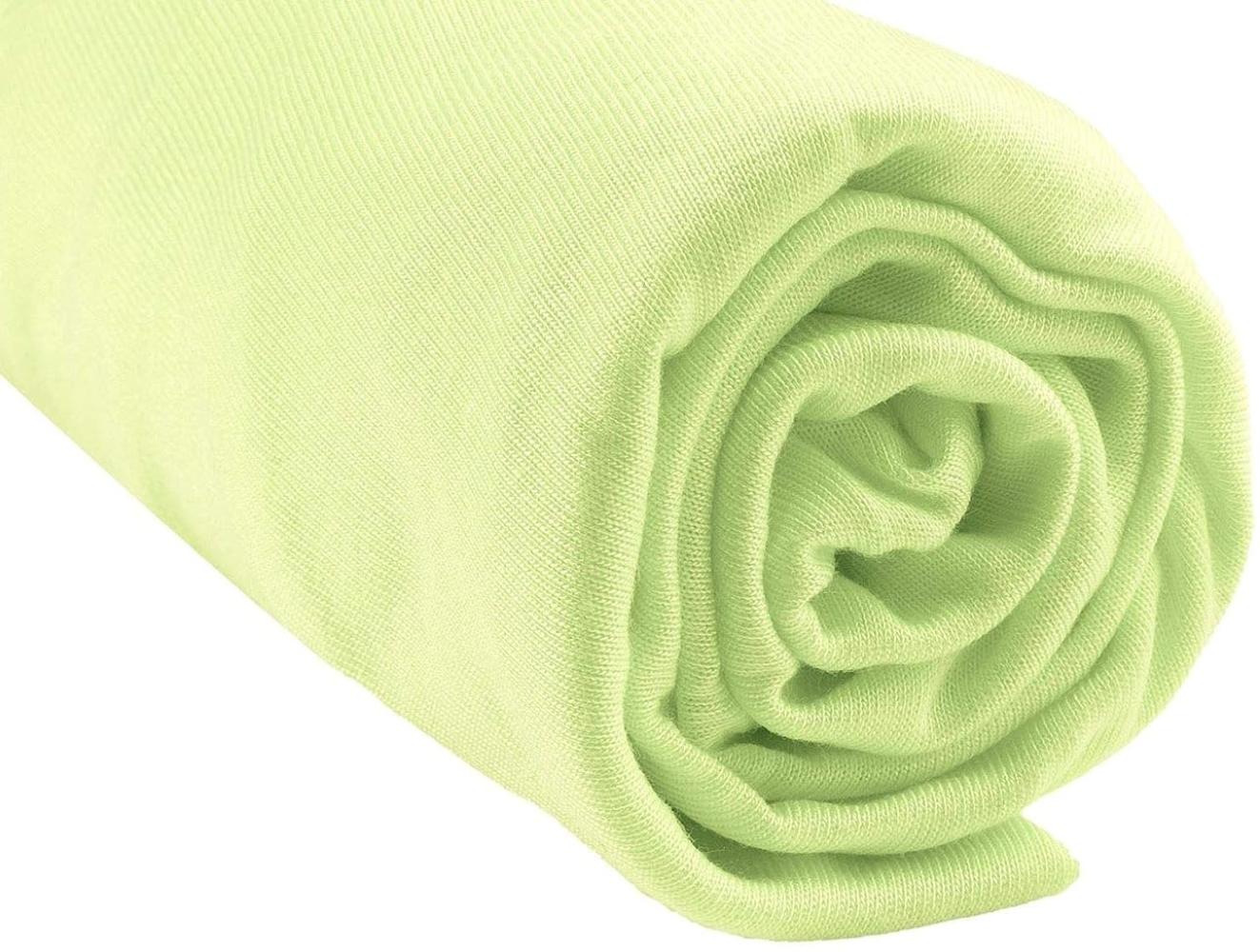 Spannbettlaken Bambus für Babybett skalierbarer 90 x 140 5 Farben erhältlich (Anis) Bild 1