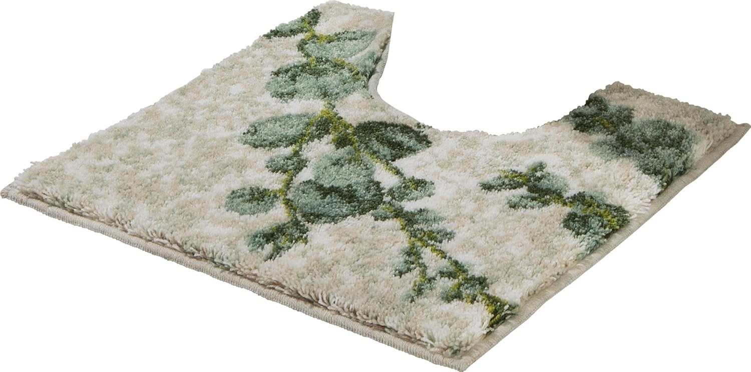 Erwin Müller Badematte WC-Umrandung "Eukalyptus", Höhe 20 mm, eckig, gemustert Bild 1