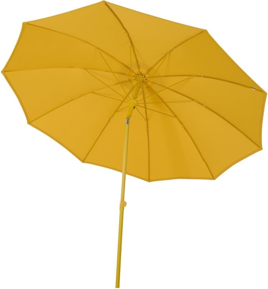SIENA GARDEN Paolo Mittelstockschirm mustard Ø 270 cm Gestell Aluminium mustard, Bezug 100% Polyester, 180g/m² in mustard Bild 1