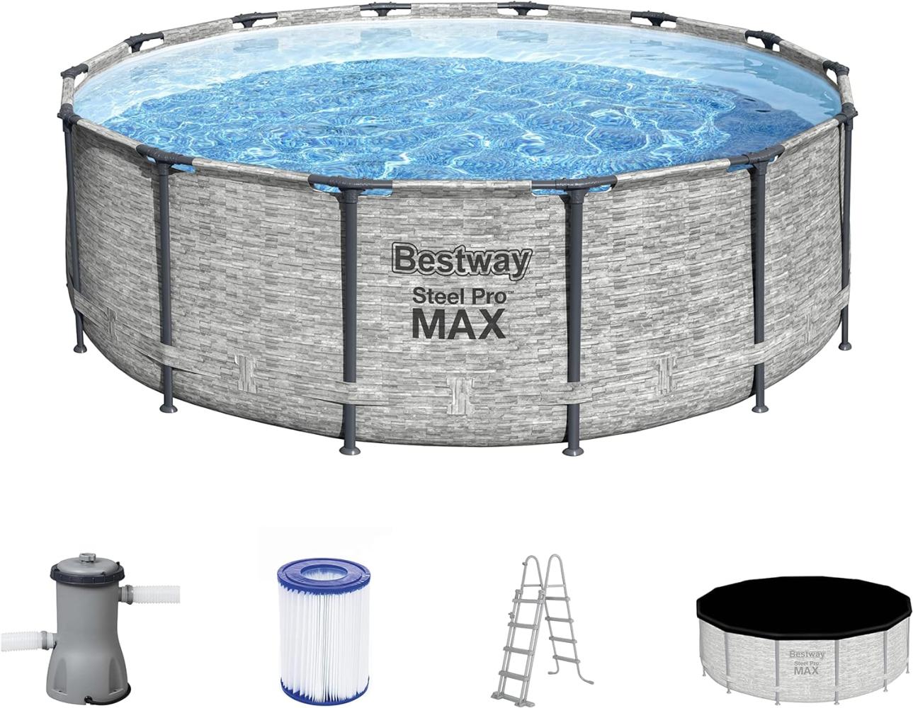 Bestway Power Steel Swimming Pool 427x122 cm 93331 Bild 1