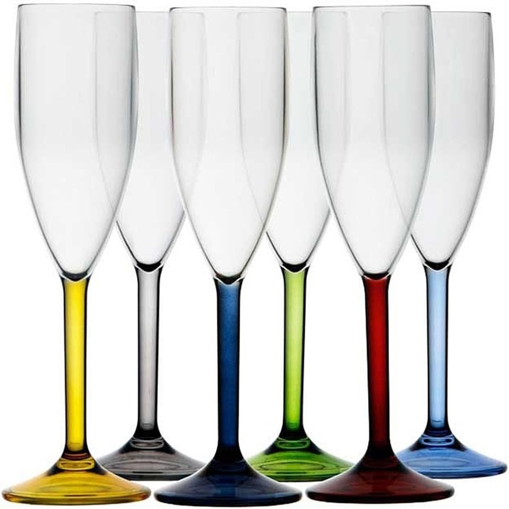 Marine Business 16703 Sektglas-Set 6-teilig bunte Füße Bild 1