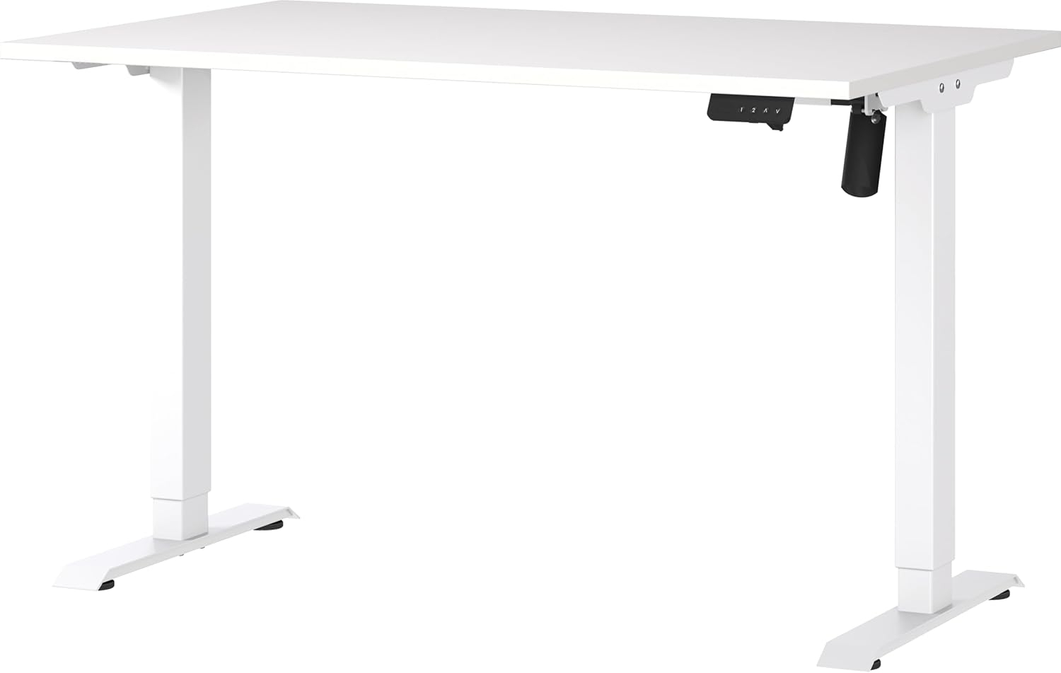 Germania Schreibtisch 8022-84, in Weiß, elektr. höhenverstellbar, 120 x 119 x 80 cm (BxHxT) Bild 1