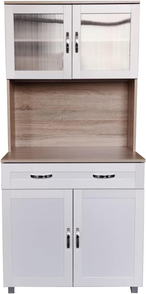 HTI-Line Hochschrank Küchenbuffet Blanca (Stück, 1-St, 1x Schrank Blanca, ohne Dekoration) Küchenschrank Hochschrank Bild 1