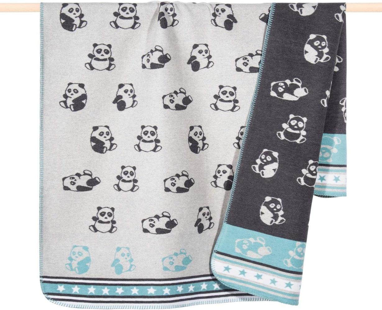 pad Kinderdecke Panda Aqua Blau (75x100cm) 10337-I40-7510 Bild 1