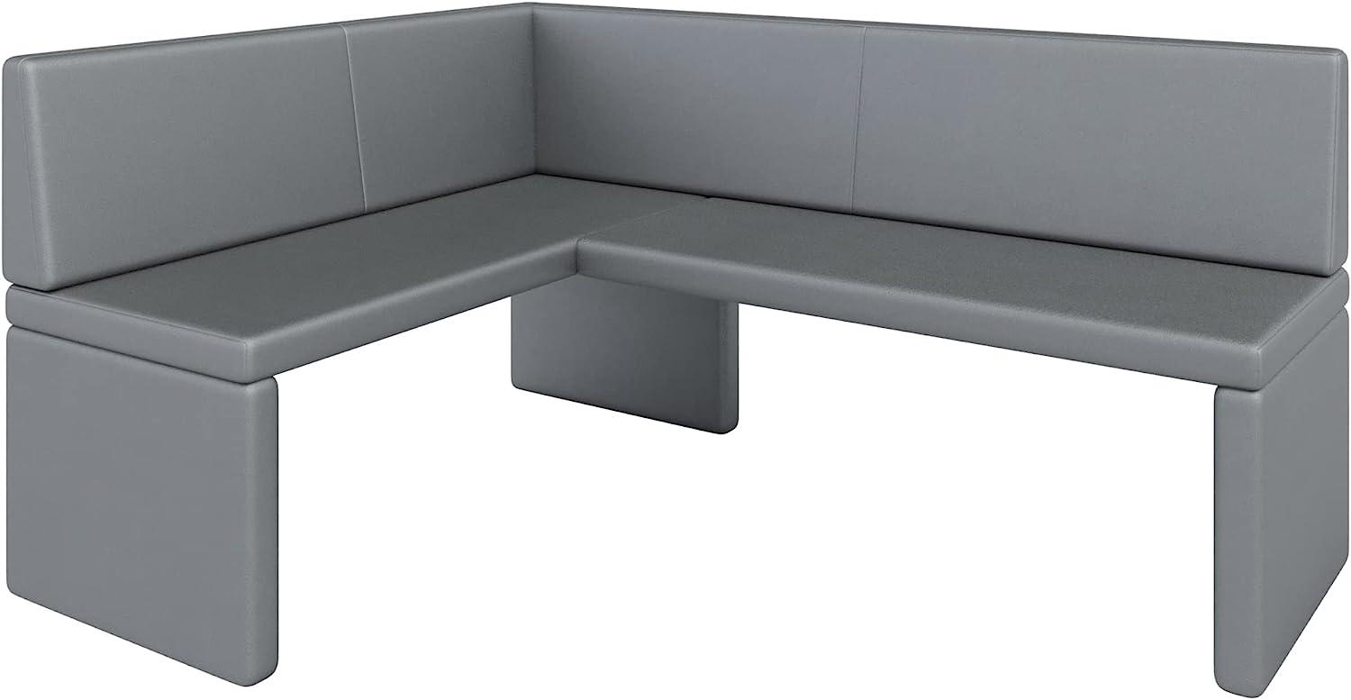 Eckbank Akiko Corner Bench - Eckbankgruppe für Ihrem Esszimmer, Küche modern, Sitzecke, Essecke. Perfekt für Küche, Büro und Rezeption. Solide und Starke Verarbeitung. (Soft 29, 128x168cm Links) Bild 1