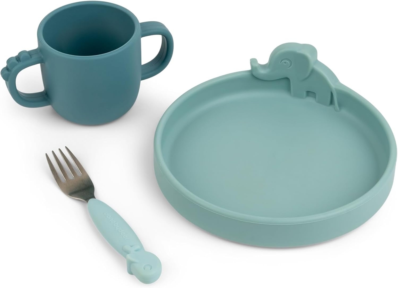 Done by Deer Geschirr-Set Peekaboo Deer Friends blue Bild 1