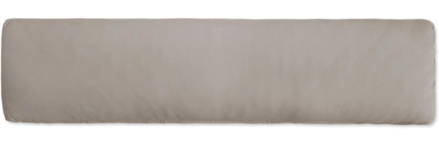 Traumschlaf Premium Interlock Jersey Seitenschläferkissen Bezug|40x140 cm| grau Bild 1