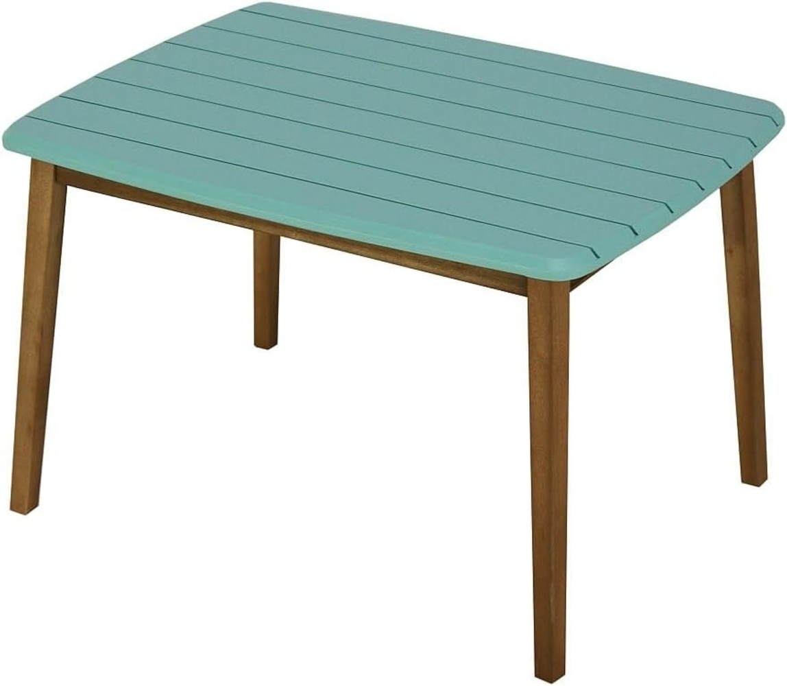 Vente-unique - Gartentisch für Kinder - Akazie - Türkisblau - GOZO von MYLIA Bild 1