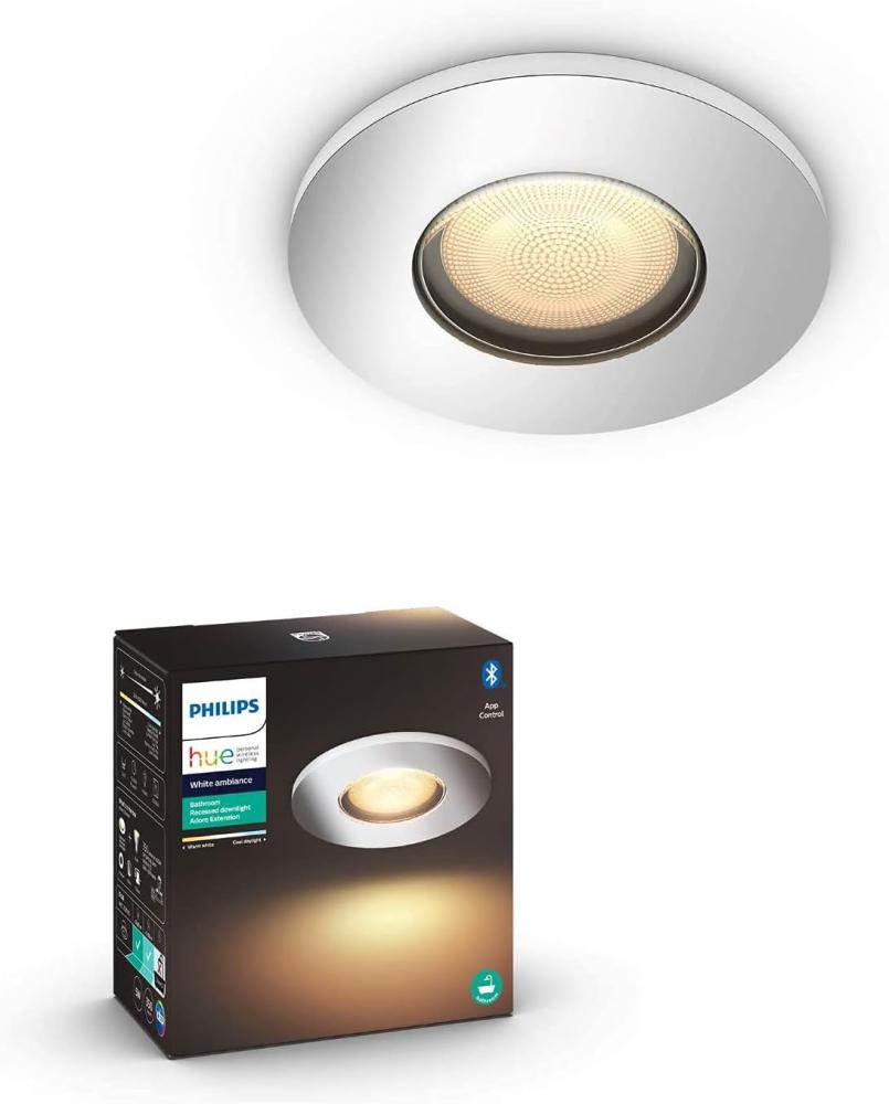 Philips Hue Adore Bathroom Recessed Downlight - with Hue Dimmer switch Bild 1