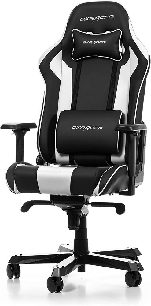 DXRacer (das Orginal) 'King K99' Gamingstuhl, Kunstleder schwarz/weiß, (135-142) x 49 x 53 cm Bild 1