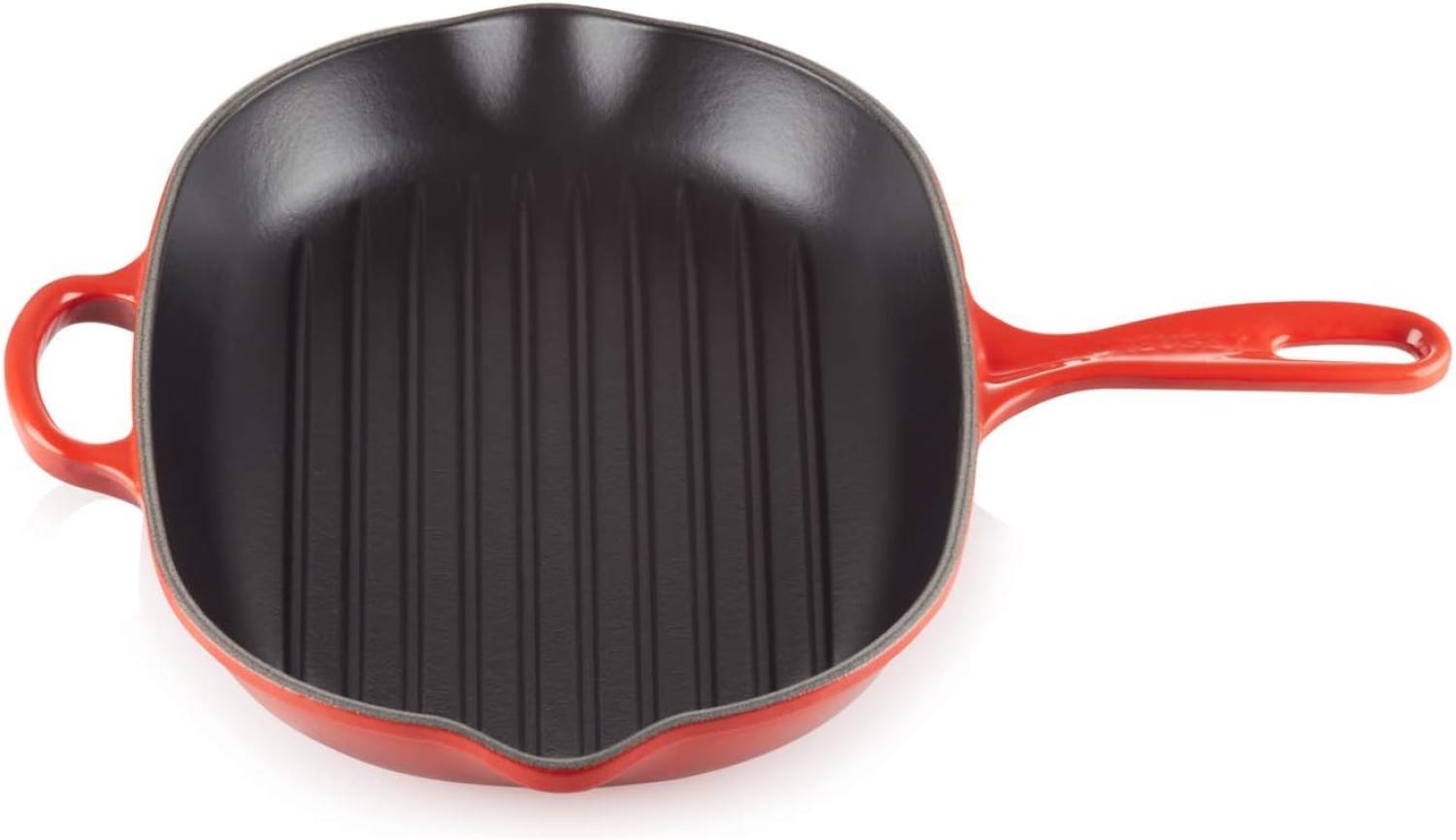 Le Creuset Grillpfanne Oval Signature 32 cm Kirschrot - Rot - 29 bis 32 cm Bild 1