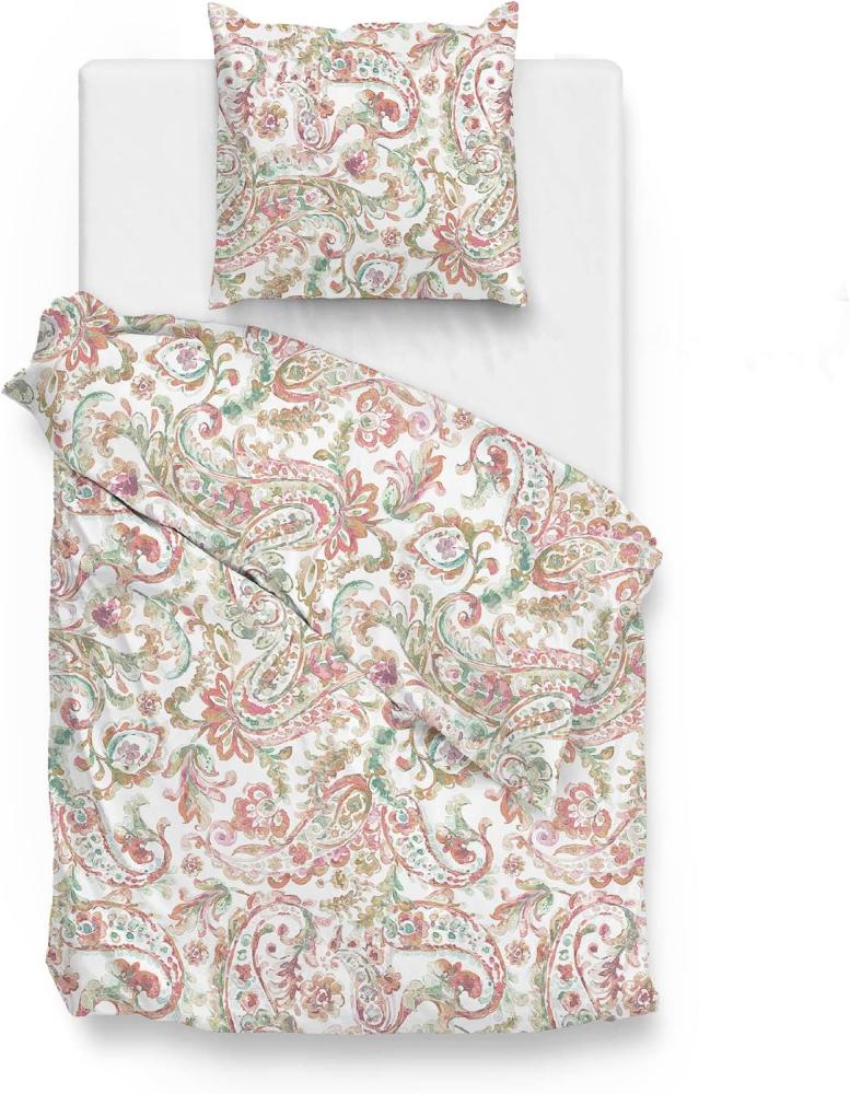 Zo! Home Mako-Satin Bettwäsche 135x200 Ladonna multi rosa Paisley Ornamente Bild 1