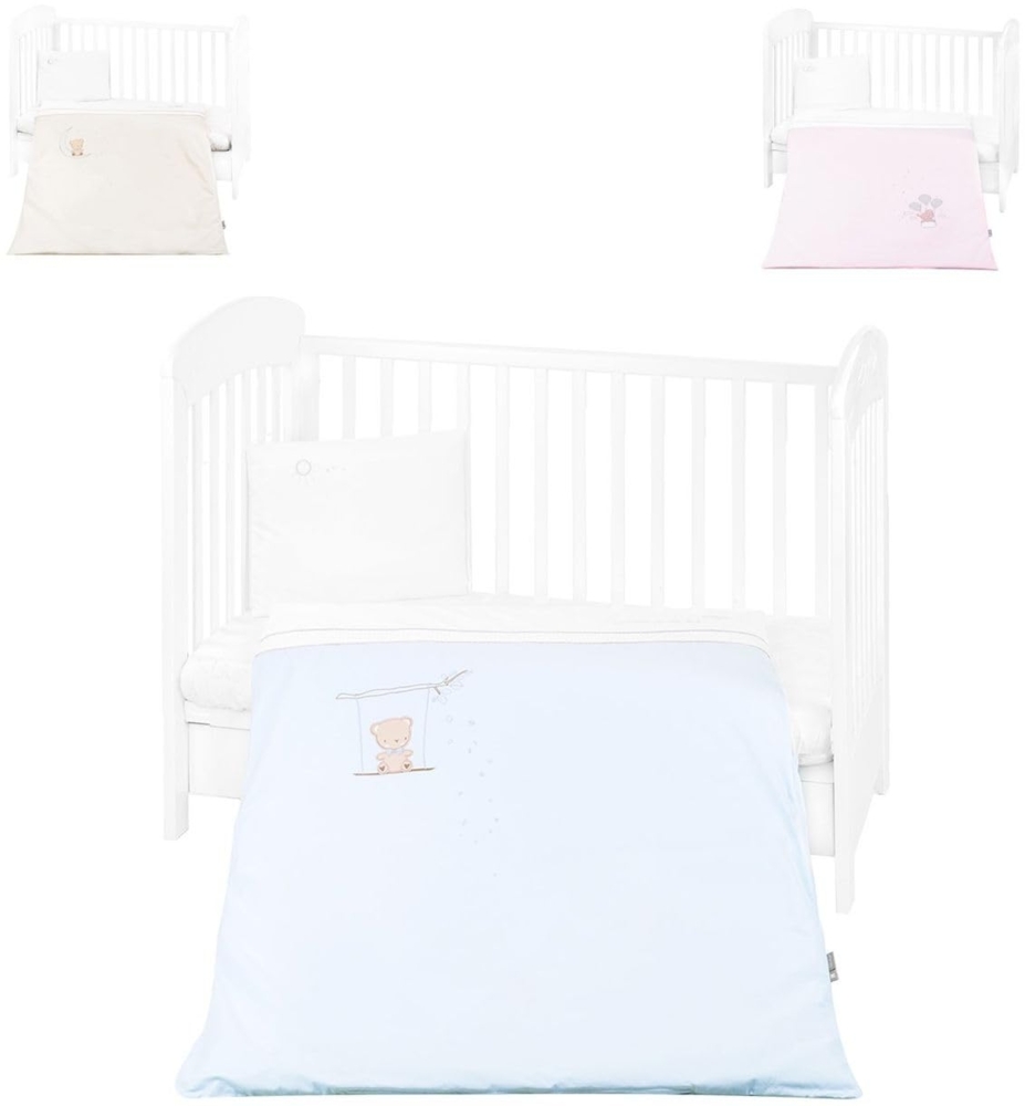 Kikkaboo Babybettwäsche-Set Dream Big 3-tlg. Bezug 135 x 95 Kissen 45 x 35 Laken blau Bild 1