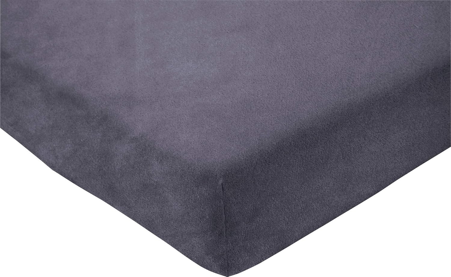 Estella Samt Velours Spannbetttuch 140x200 - 160x200 cm schiefer (905) Bild 1