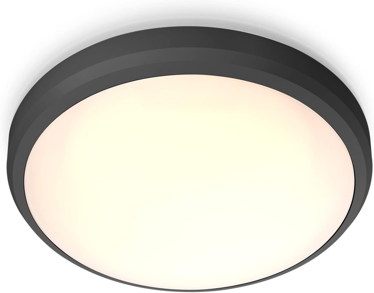 Philips my Garden LED Doris Deckenleuchte Doris, 6W, warmweißes Licht 2700K, IP54 Schutzklasse, Schwarz Bild 1