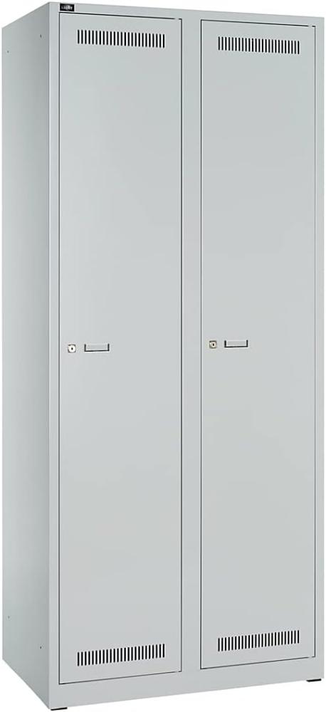 Bisley Garderobenschrank LIGHT 2 Abteile 400, Farbe lichtgrau Bild 1