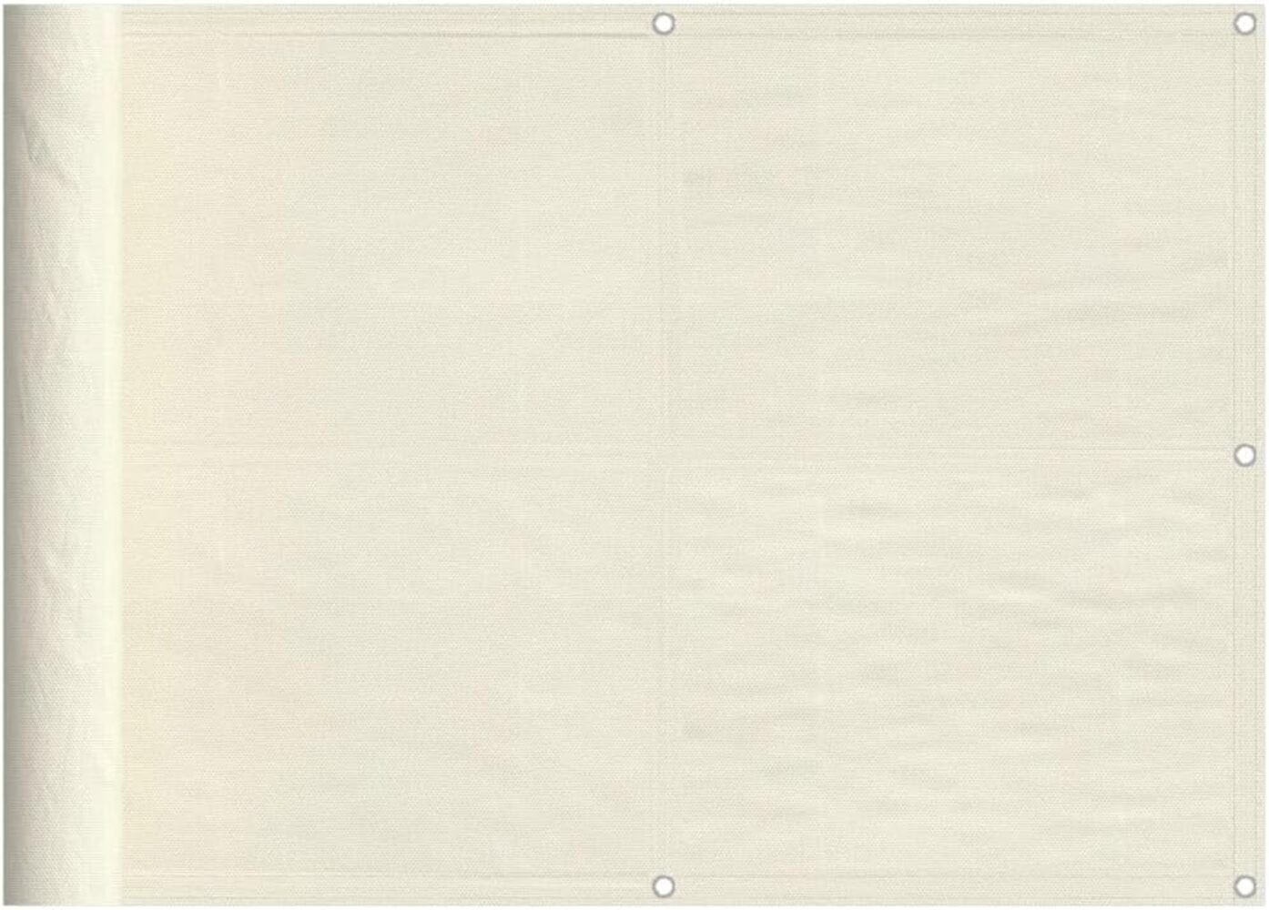 Balkon-Sichtschutz Creme 75x1000 cm 100 % Polyester-Oxford Bild 1