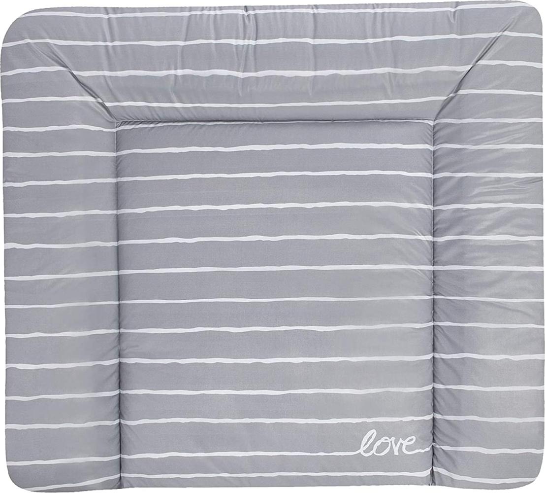 Julius Zöllner Wickelauflage Softy 65x75 cm Folie Grey Stripes Bild 1