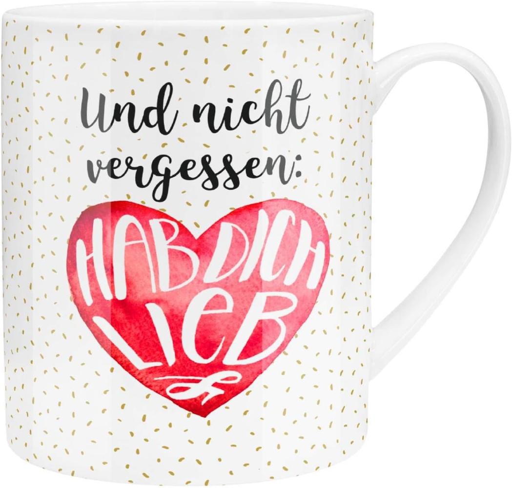 GRUSS & CO XL-Tasse Motiv "Lieb" | Große Tasse aus Porzellan, Jumbo-Tasse, 60 cl, Tasse mit Spruch | Geschenk, Freund, Freundin | 45759 Bild 1