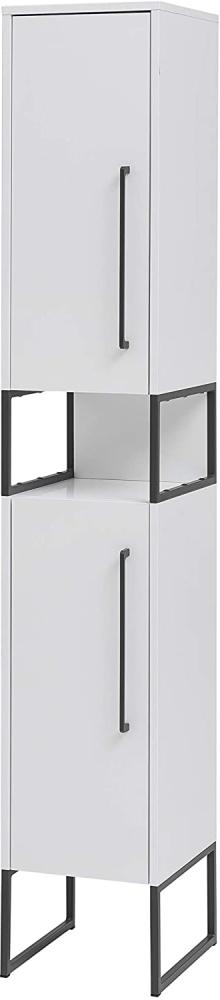 Schildmeyer Limone Hochschrank, Holzwerkstoff, weiß matt, 30,4 x 183,4 x 33 cm (BxHxT) Bild 1