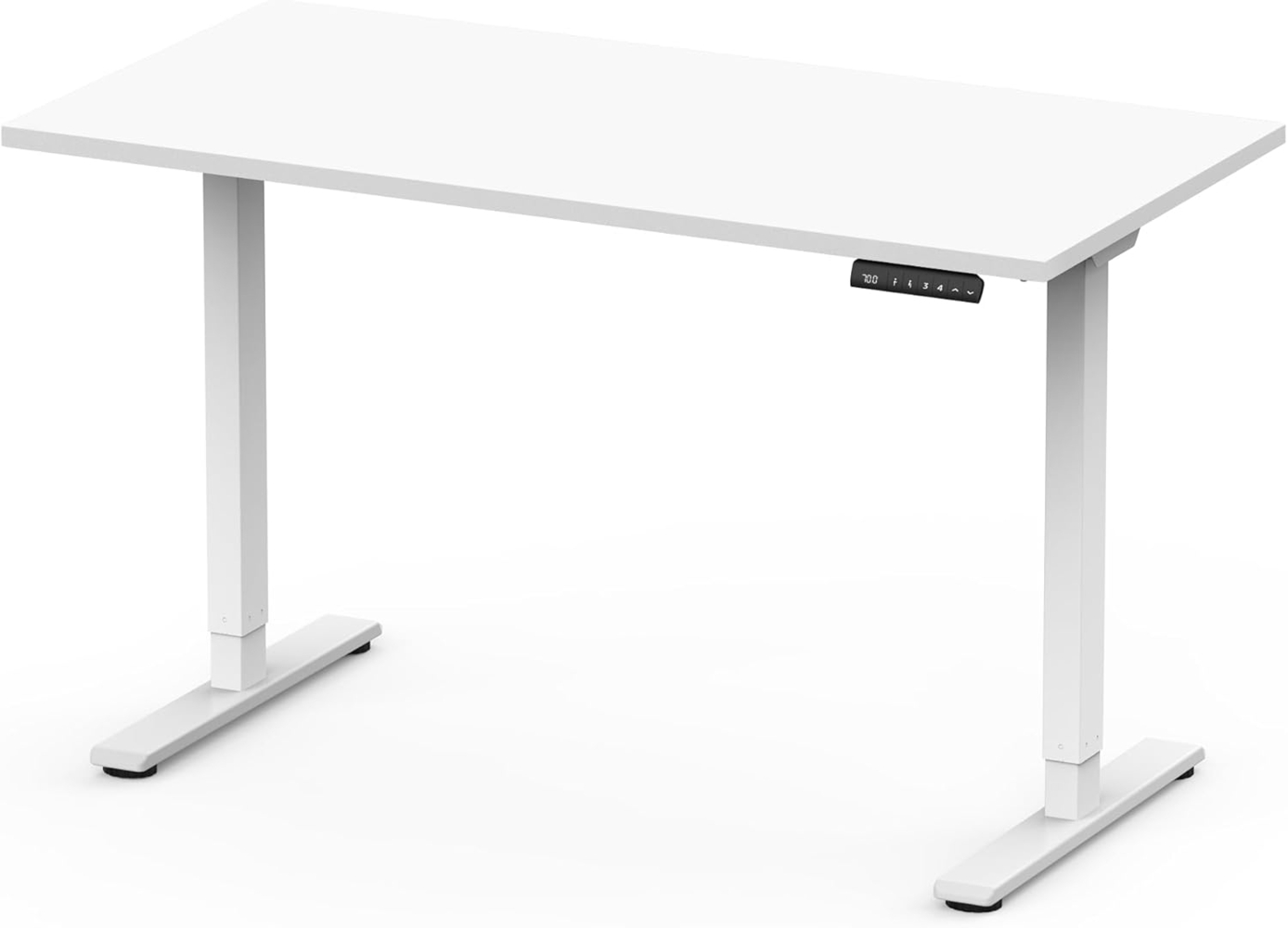 Flexispot Höhenverstellbarer Schreibtisch Elektrisch mit Tischplatte (Weiß, Gestell Weiß, 160x80 cm) Bild 1