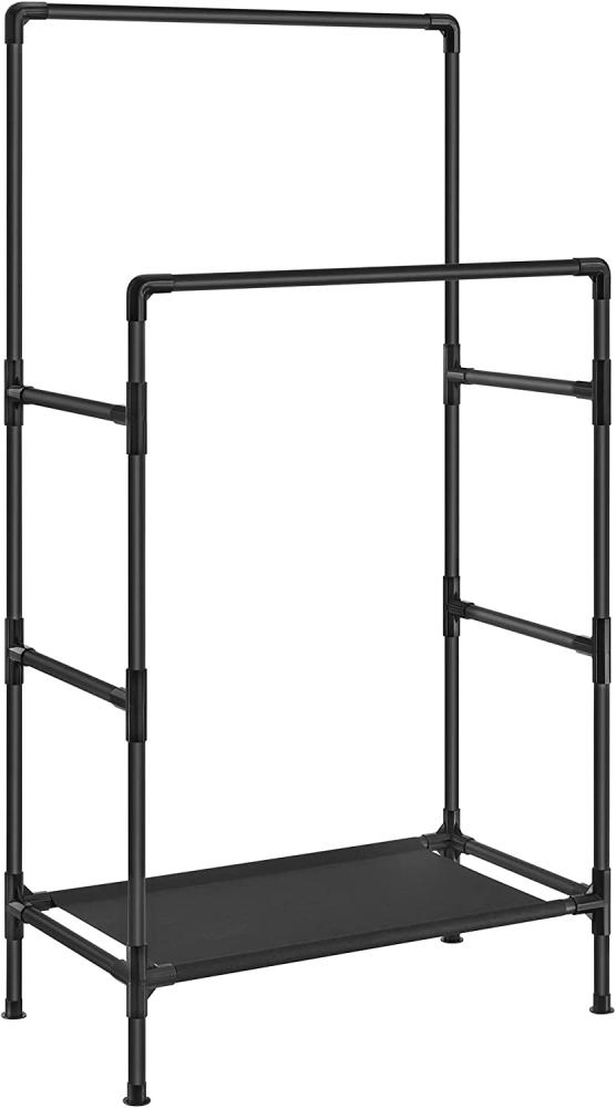 Songmics Kleiderständer 2 Kleiderstangen 1 Ablage bis 55 kg belastbar RDR001B02 Bild 1