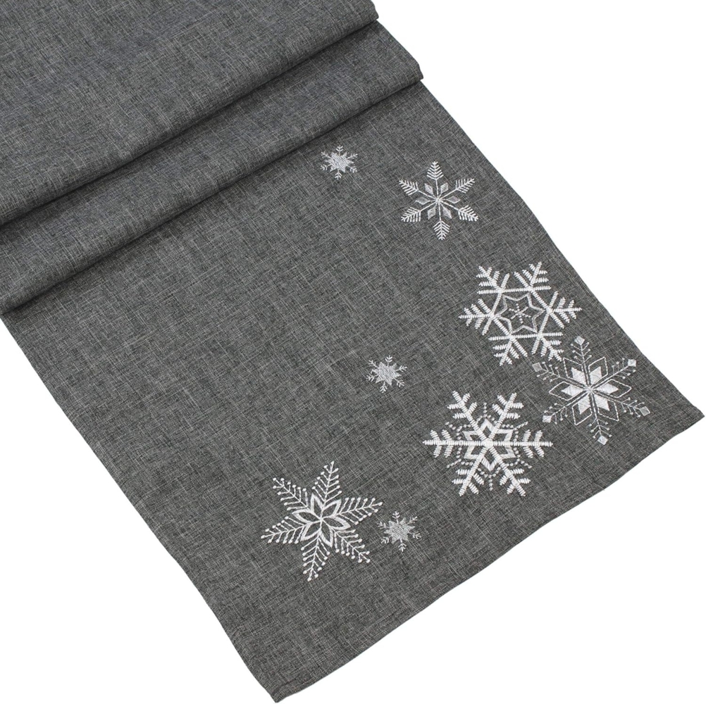 Tischläufer "Silberkristall" Tischdecke Tischtuch Tischband Esstisch Tisch Deko Bild 1