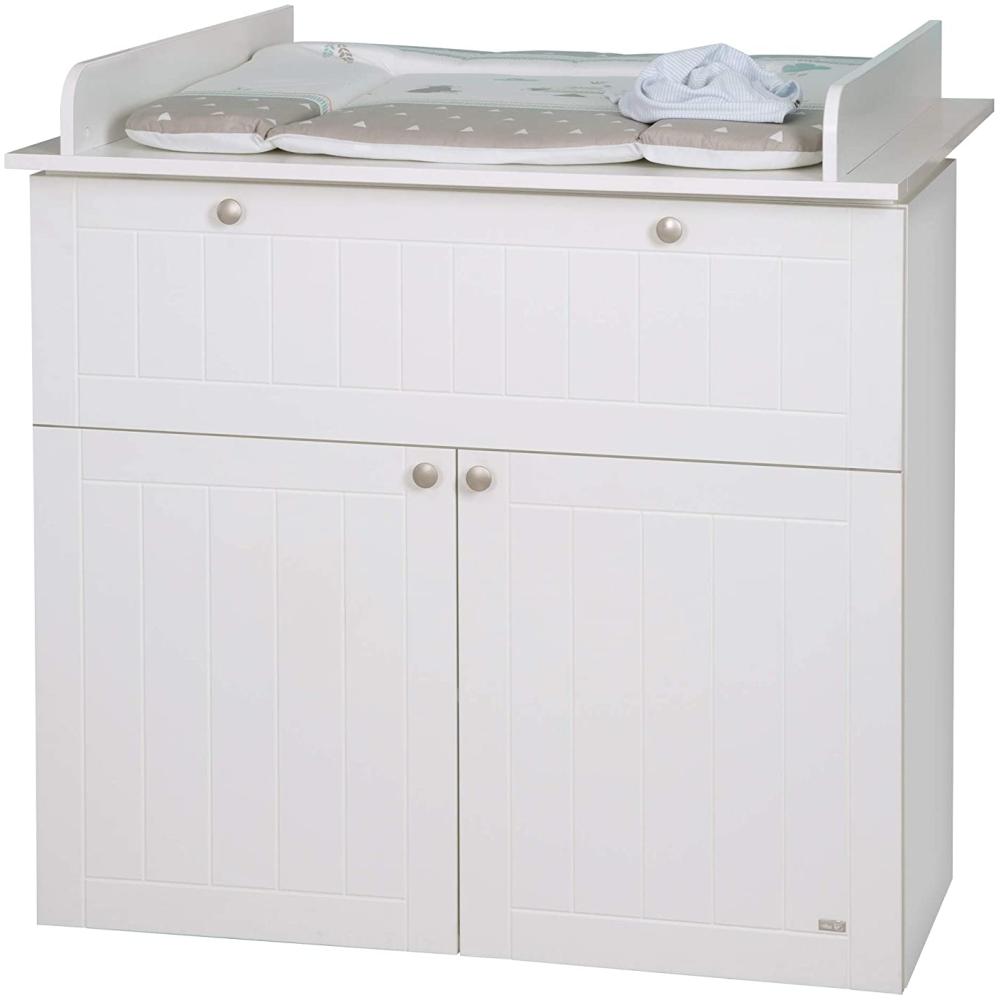 roba Wickelkommode 'Mia' mit Wickelansatz - Landhausstil - 1 Schublade - Wickelhöhe 93 cm - Weiß Bild 1