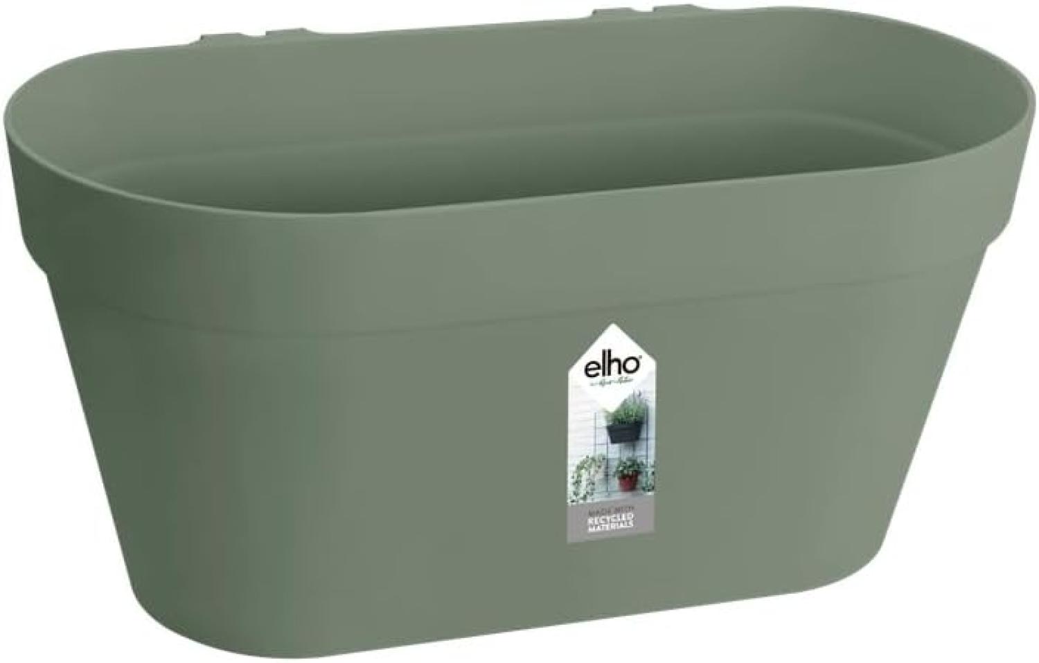 elho Loft Urban Green Wall Pflanztopf Duo 28 - Blumentopf für Balkon & Außen - Ø 28. 0 x H 13. 2 cm - Grün/Pistazien Grün Bild 1