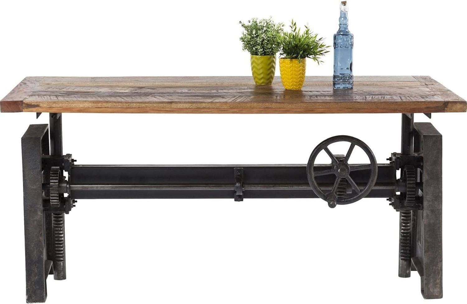 Kare Design Steamboat Econo Tisch, höhenverstellbarer Tisch, Esstisch höhenverstellbar, Industrial Esstisch, (H/B/T) 75 x 160,5 x 80 cm Bild 1