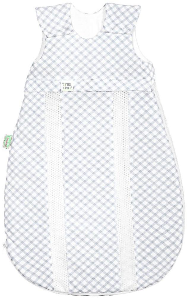 Odenwälder Jersey-Schlafsack primaklima check light grey, Größe in cm:90 cm Bild 1