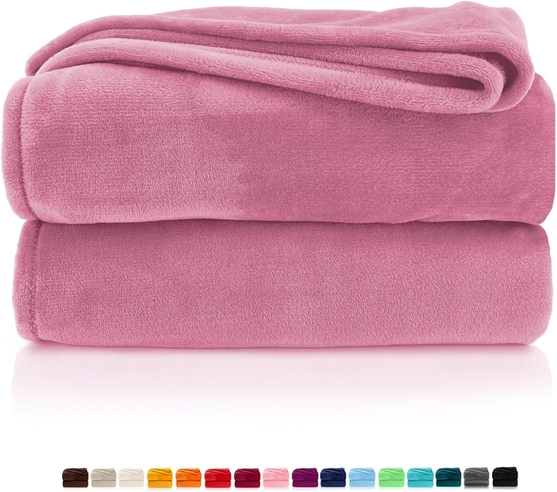 Wohndecke Premium Super Soft Flanell Kuscheldecke Sofadecke, heimtexland, super weich und flauschig, Allergiker geeignet, atmungsaktiv Bild 1