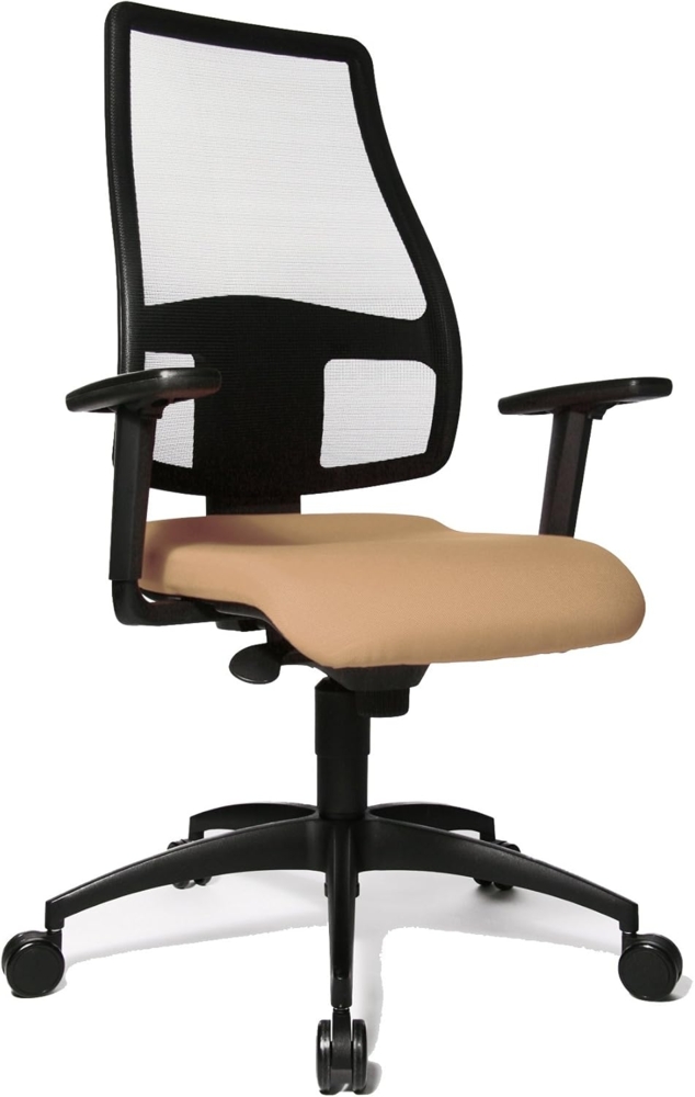 TOPSTAR Bürodrehstuhl, Stoff, braun Bild 1