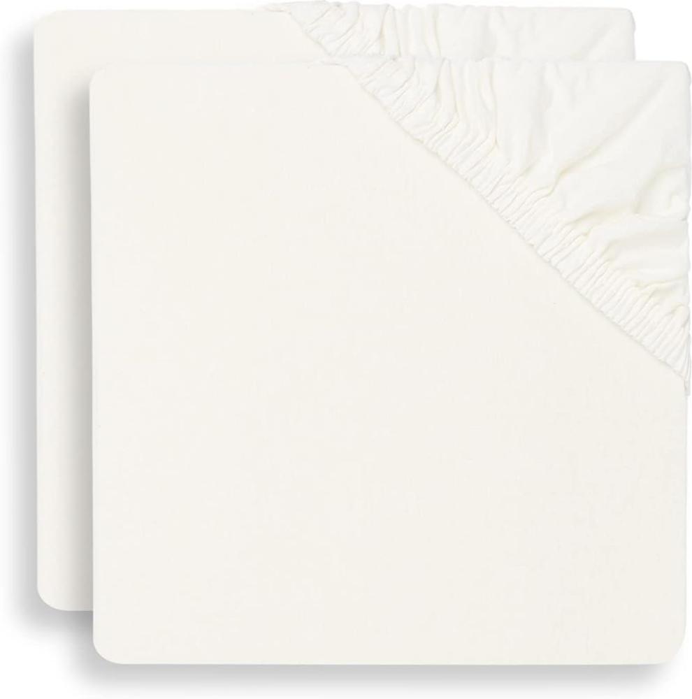 jollein Jersey Spannbettlaken 2er-Pack ivory 60x120 cm Bild 1