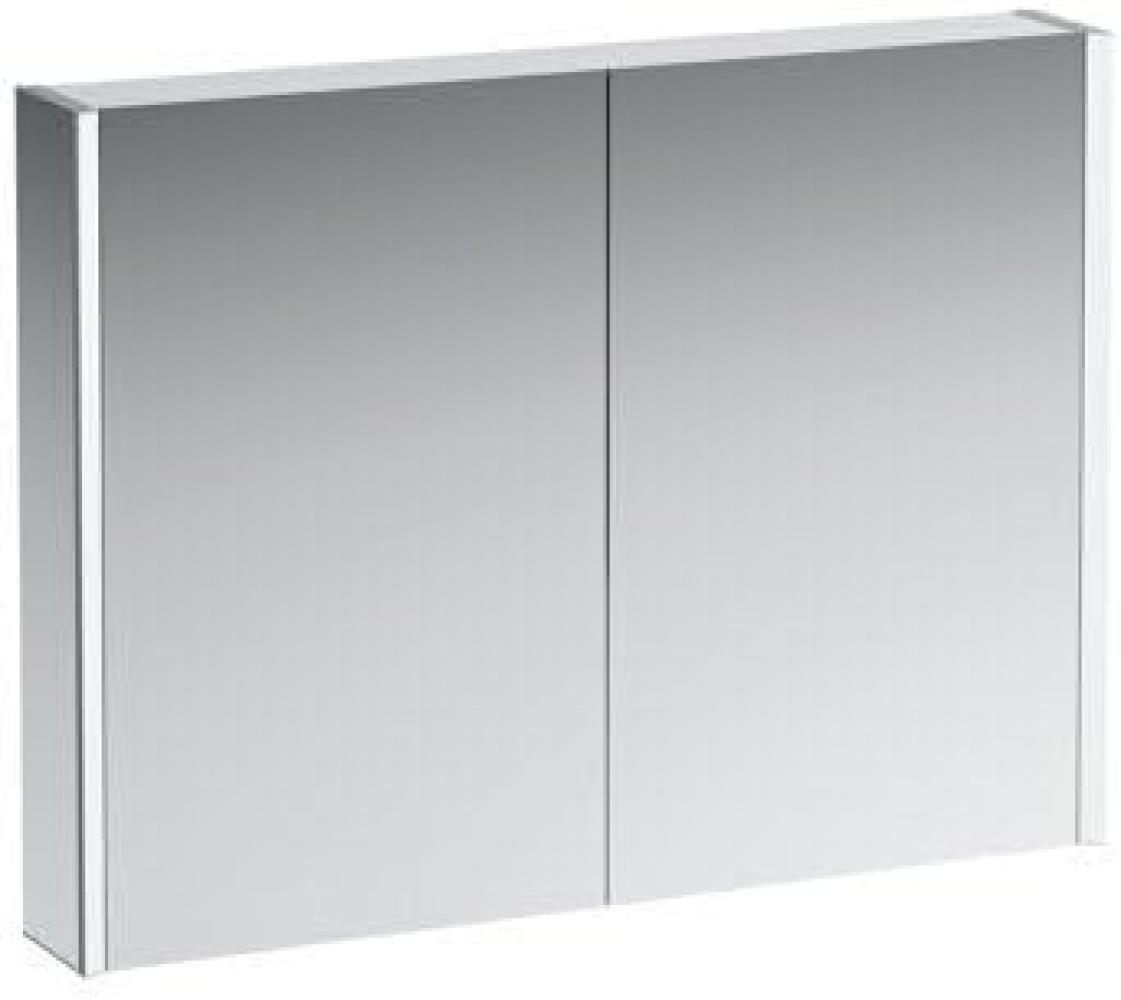 LAUFEN FRAME 25 Spiegelschrank, Beleuchtung senkrecht, Anschlag außen, 750x1000, Ambiente Licht, Ausführung: Seitenteile verspiegelt - H4086539001441 Bild 1